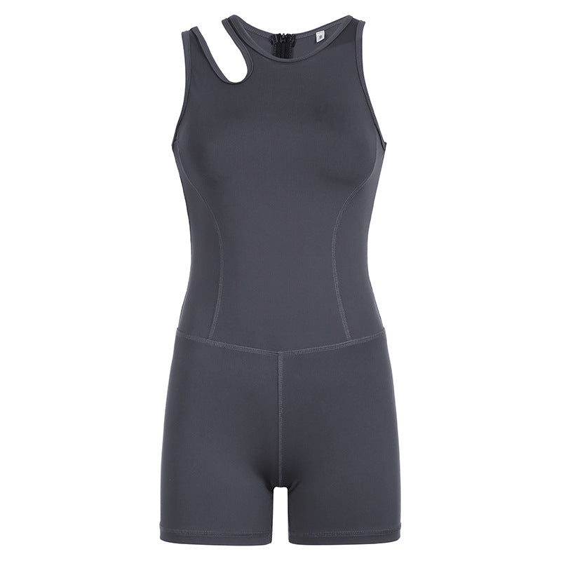 
                  
                    Slit Strap Quick Dry Sporty Romper
                  
                