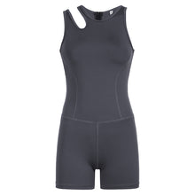  Slit Strap Quick Dry Sporty Romper