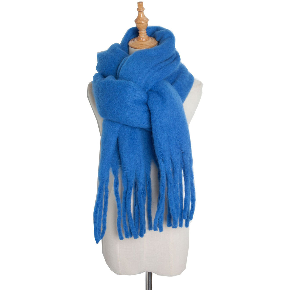 
                  
                    Fringe Trim Wide Knit Scarf
                  
                