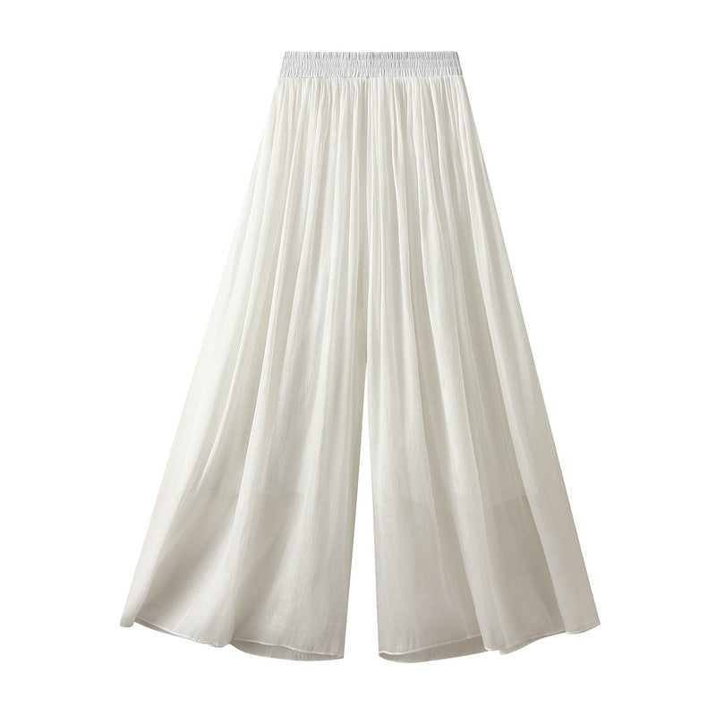 
                      
                        Elastic Waistband Wide Leg Pants
                      
                    