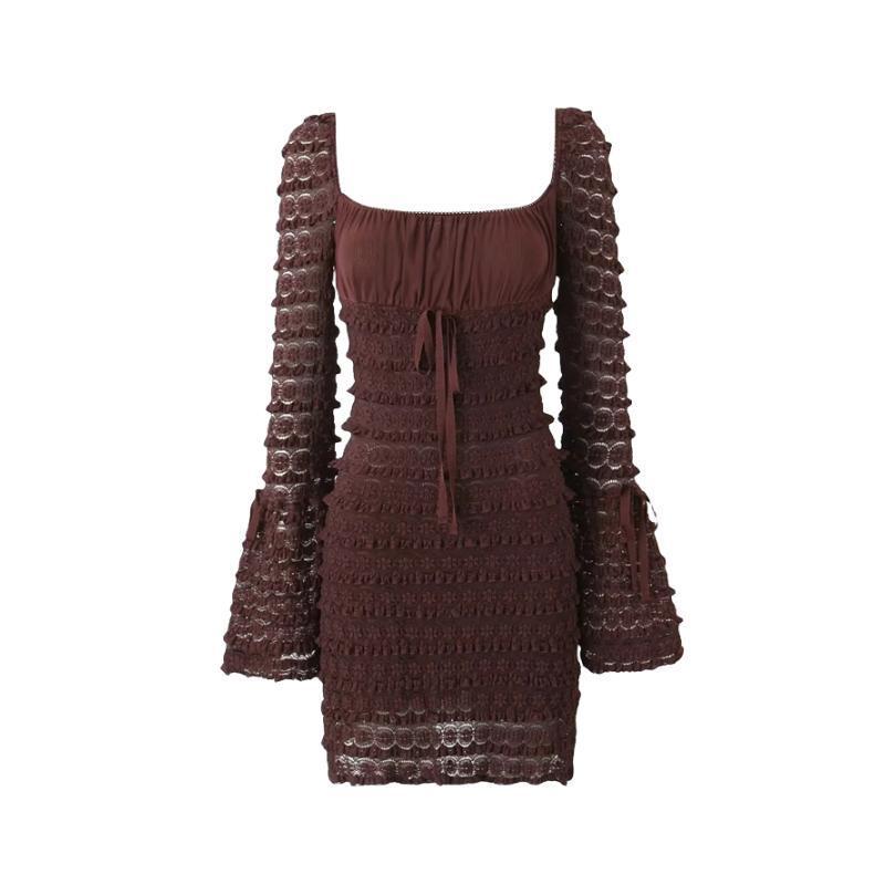 
                  
                    Square Collar Lace Dress
                  
                