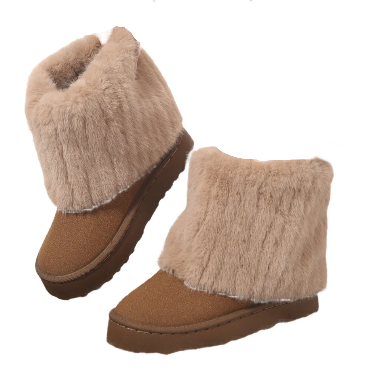 Faux Fur Lined Ankle Boots