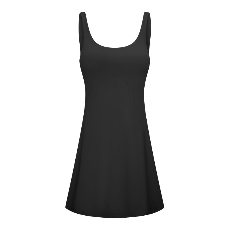 slim fit dress slacks Fit and Flare Tennis Mini Dress with Shorts