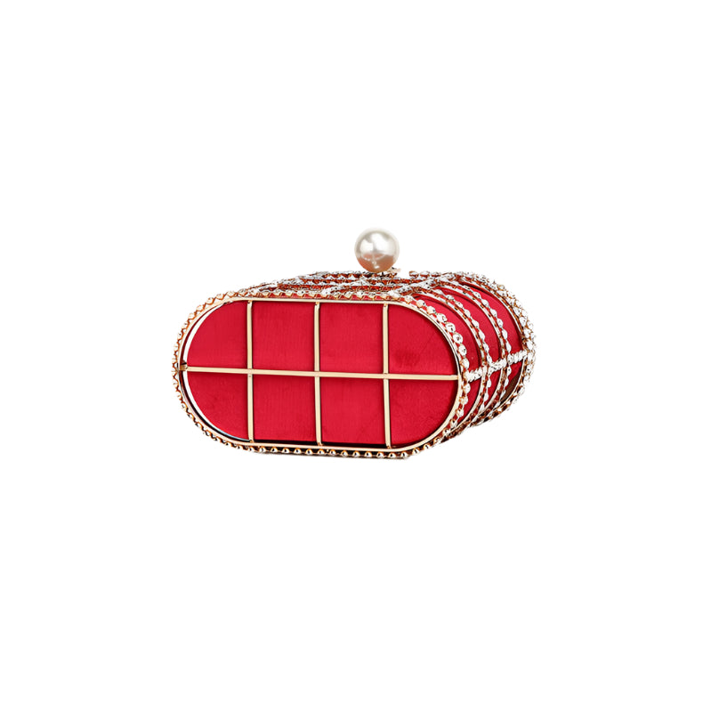 
                  
                    Pearl Top Handle Box Bag
                  
                
