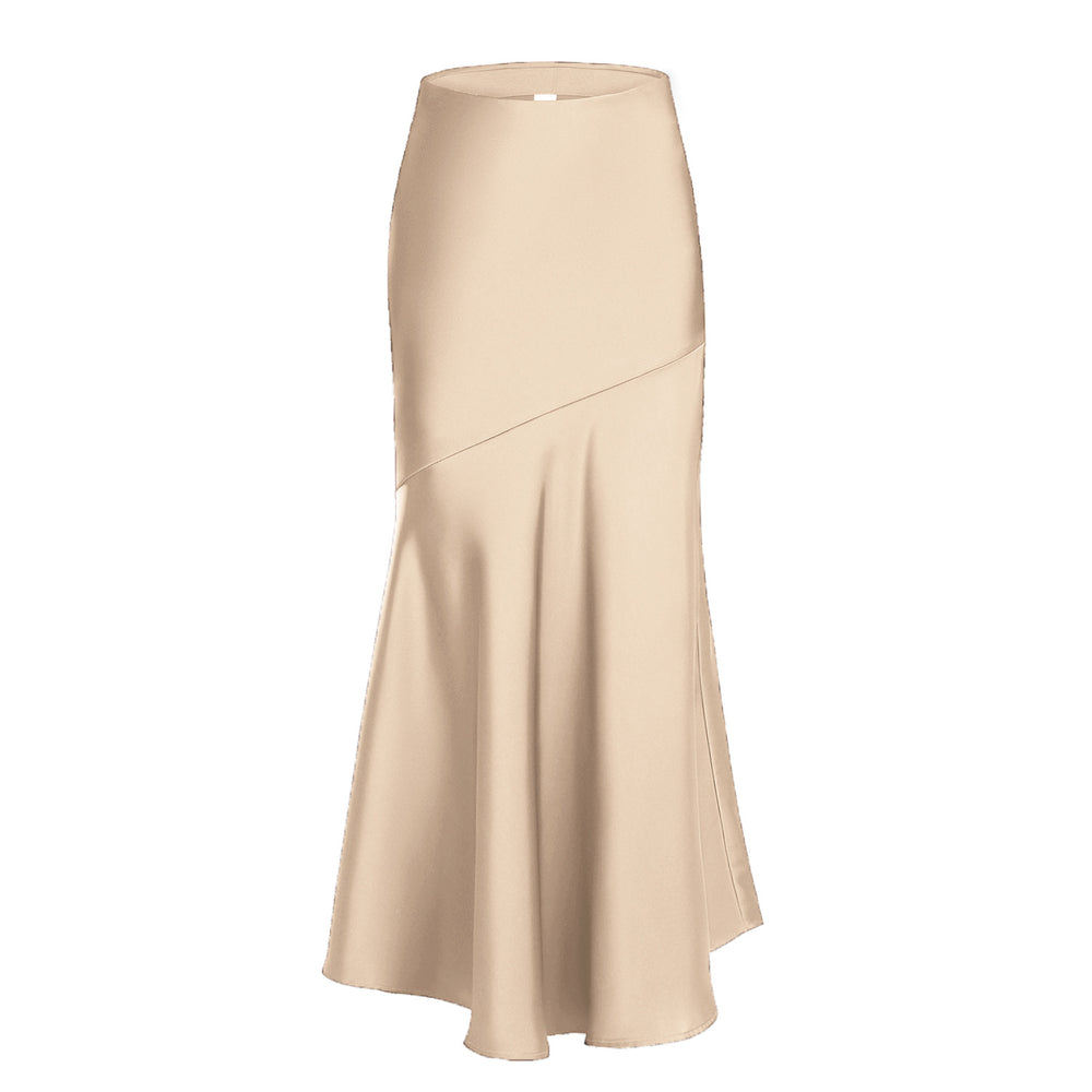 Satin Trumpet Maxi Skirt