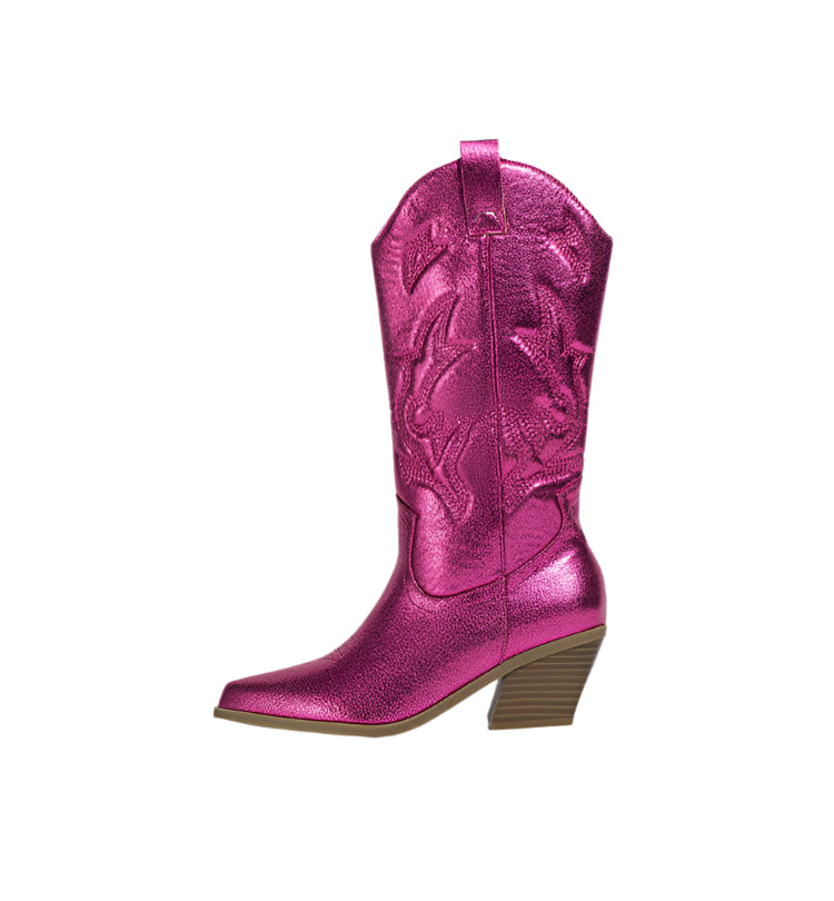 
                  
                    Metallic Pointed Toe Cowboy Boots
                  
                