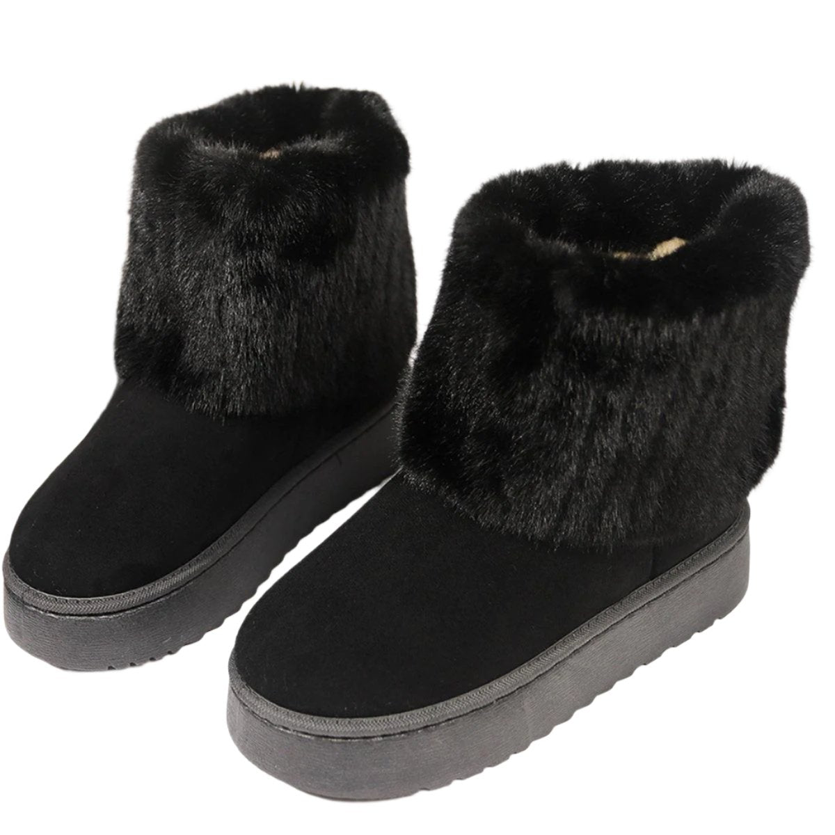 Faux Fur Lined Ankle Boots