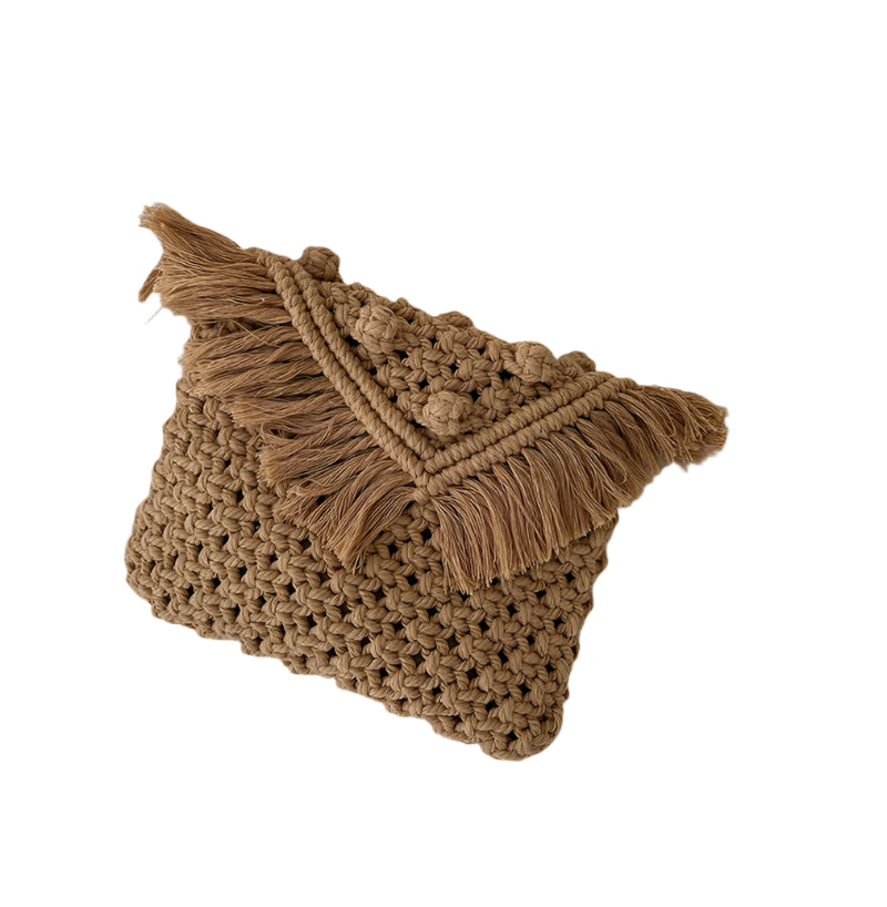 
                  
                    Crochet Fringed Clutch Bag
                  
                