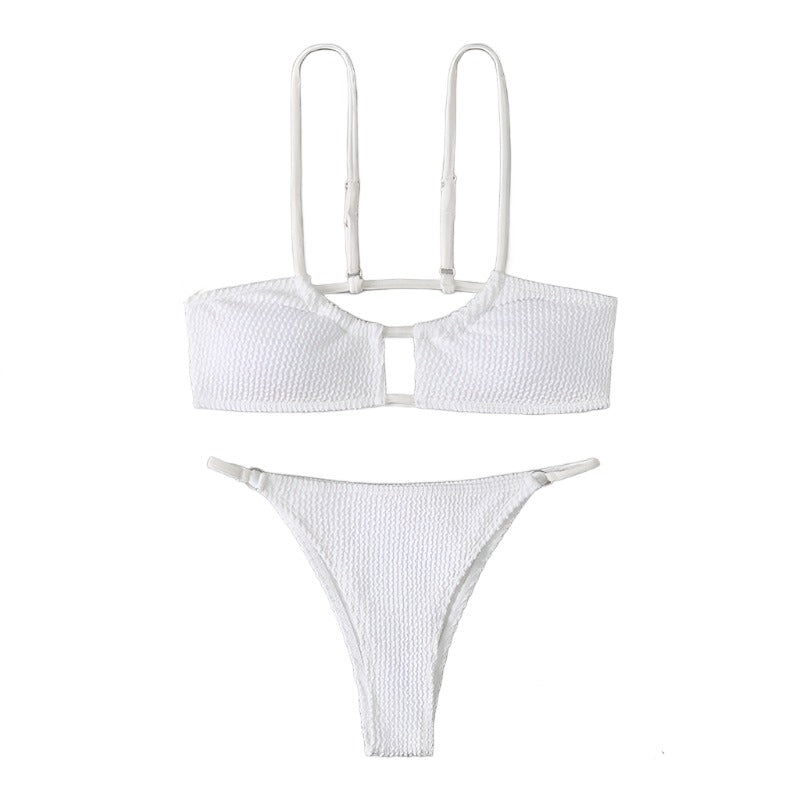 Peep Hole Scoop Neck Bikini Set