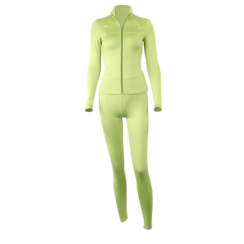 
                      
                        Zip Up Athletic Jacket and Leggings Set
                      
                    