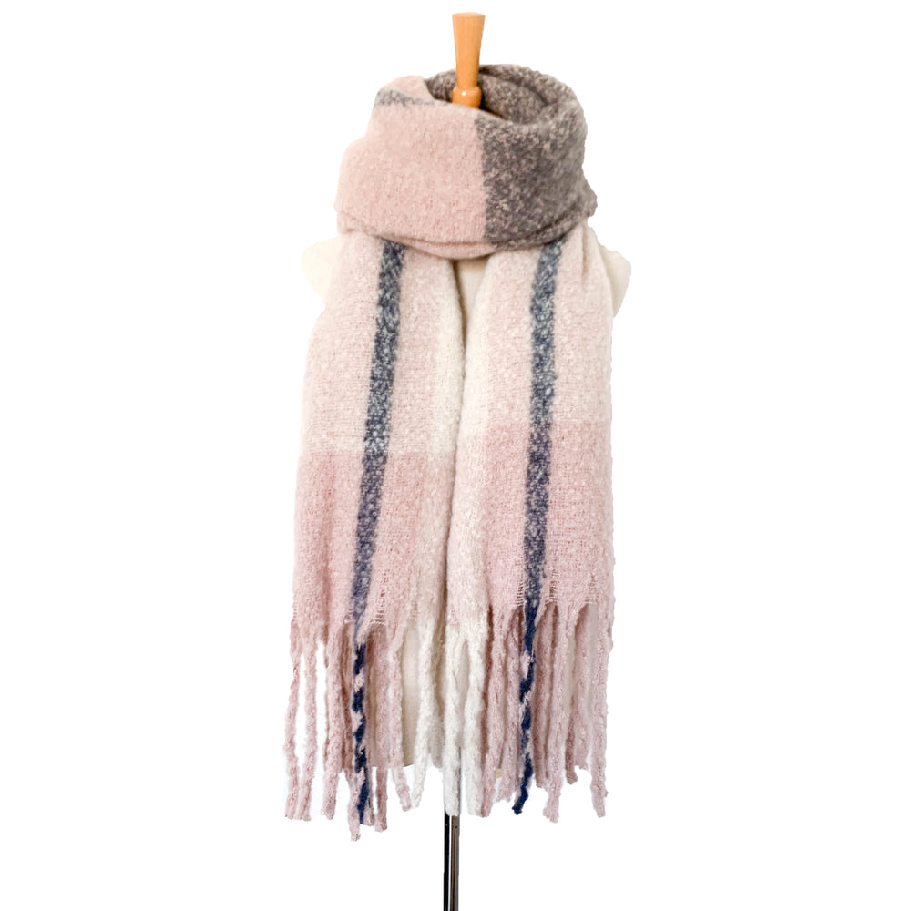 
                  
                    Thick Tassel Color Block Scarf
                  
                