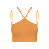 Cross Front Strap Cropped Yoga Tank