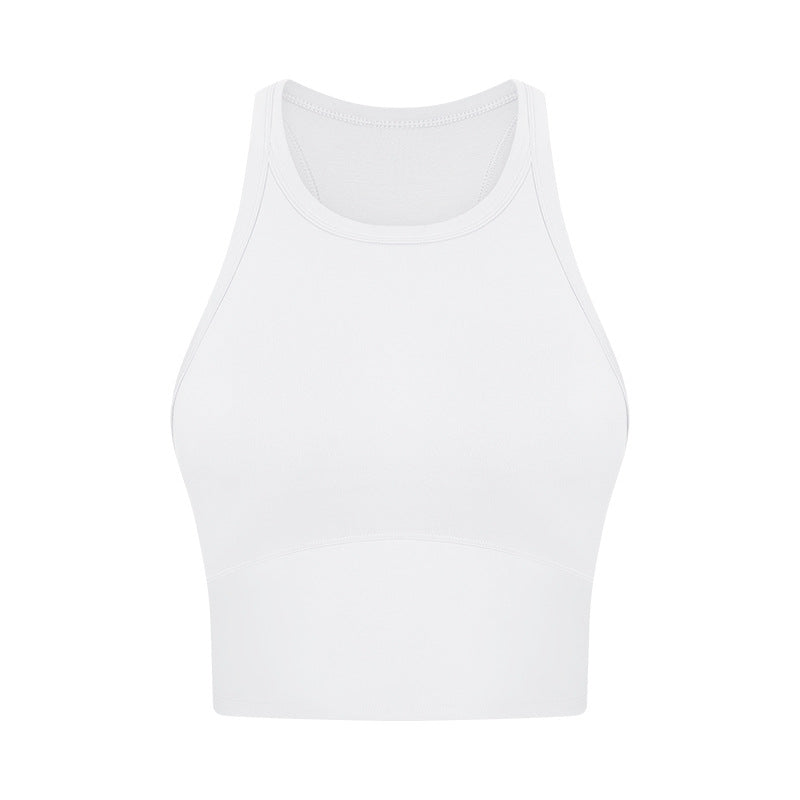 
                  
                    High Neckline Razor Back Work Out Tank
                  
                