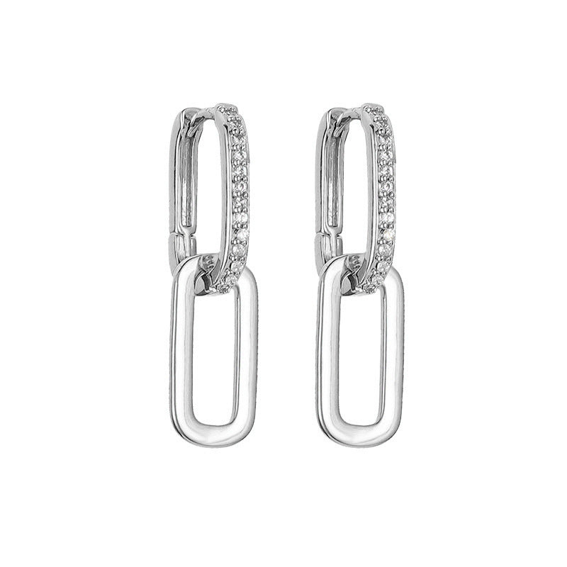 
                      
                        Chain Link Diamond Dangle Earrings
                      
                    