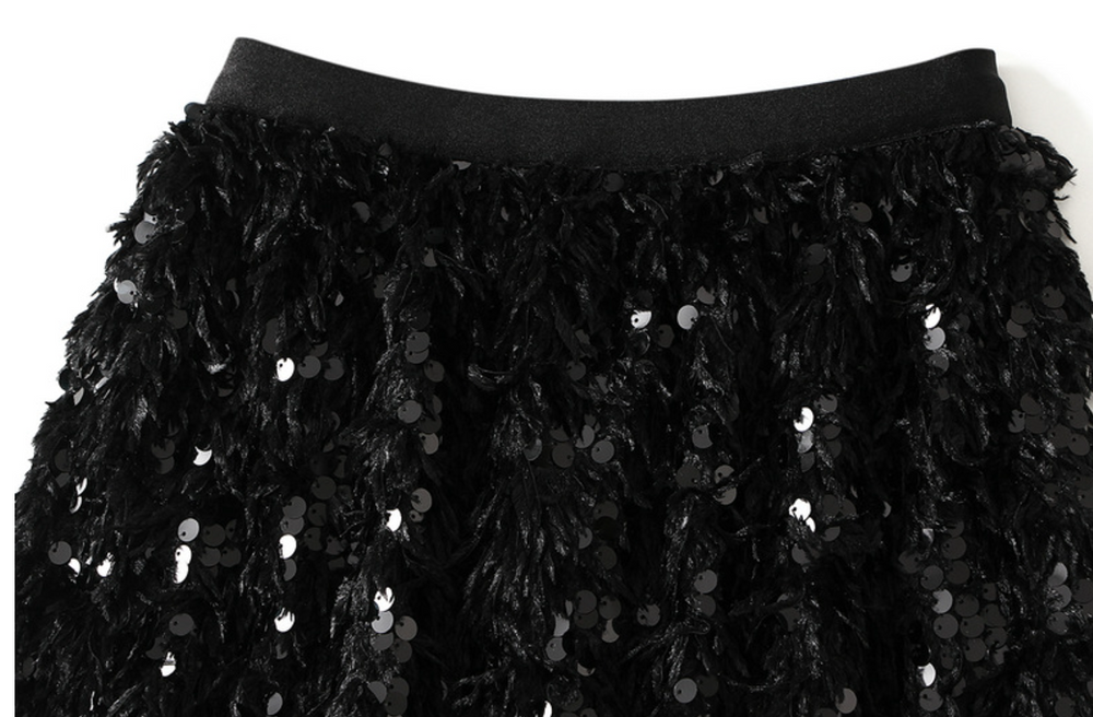
                  
                    Lined Sequin Midi Skirt
                  
                