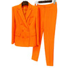 Double Breasted Blazer Suit Set