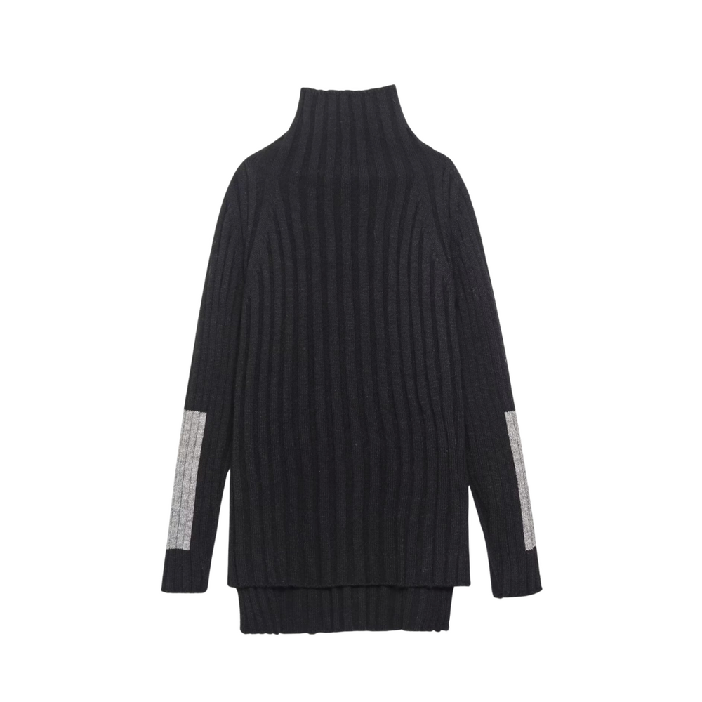 
                      
                        Elbow Patch Turtleneck Sweater
                      
                    