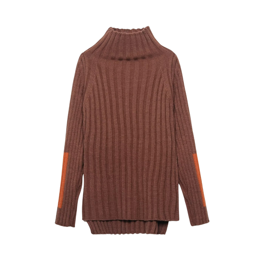 
                      
                        Elbow Patch Turtleneck Sweater
                      
                    