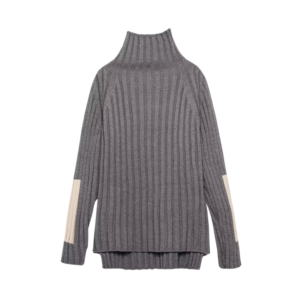 
                      
                        Elbow Patch Turtleneck Sweater
                      
                    