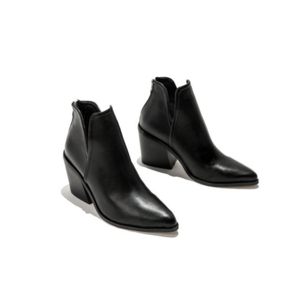 
                      
                        Pointy Toe Chunky Heel Booties
                      
                    