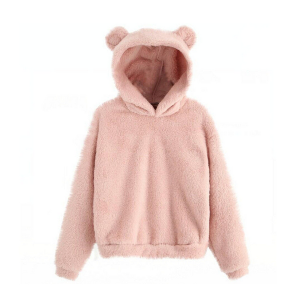 
                      
                        Bear Ear Furry Hoodie
                      
                    