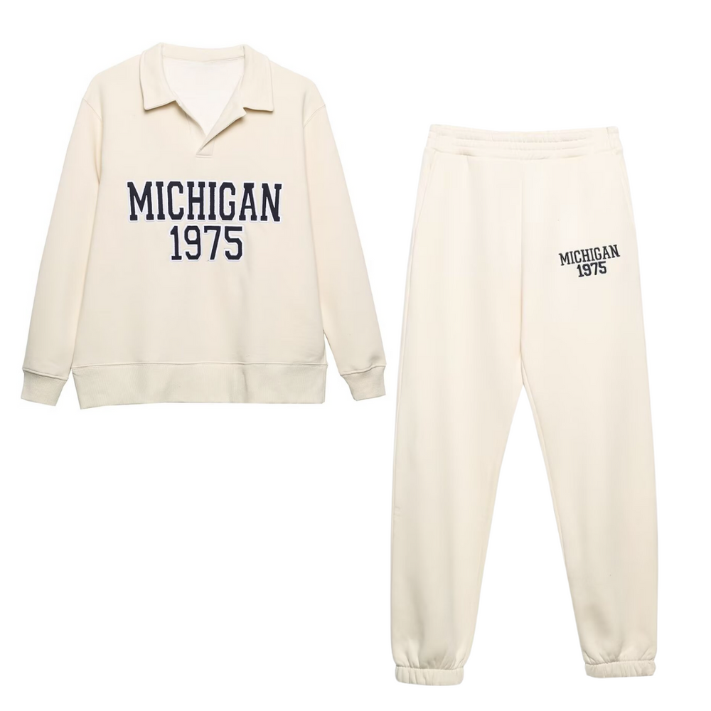 Michigan Pullover and Matching Sweats Set