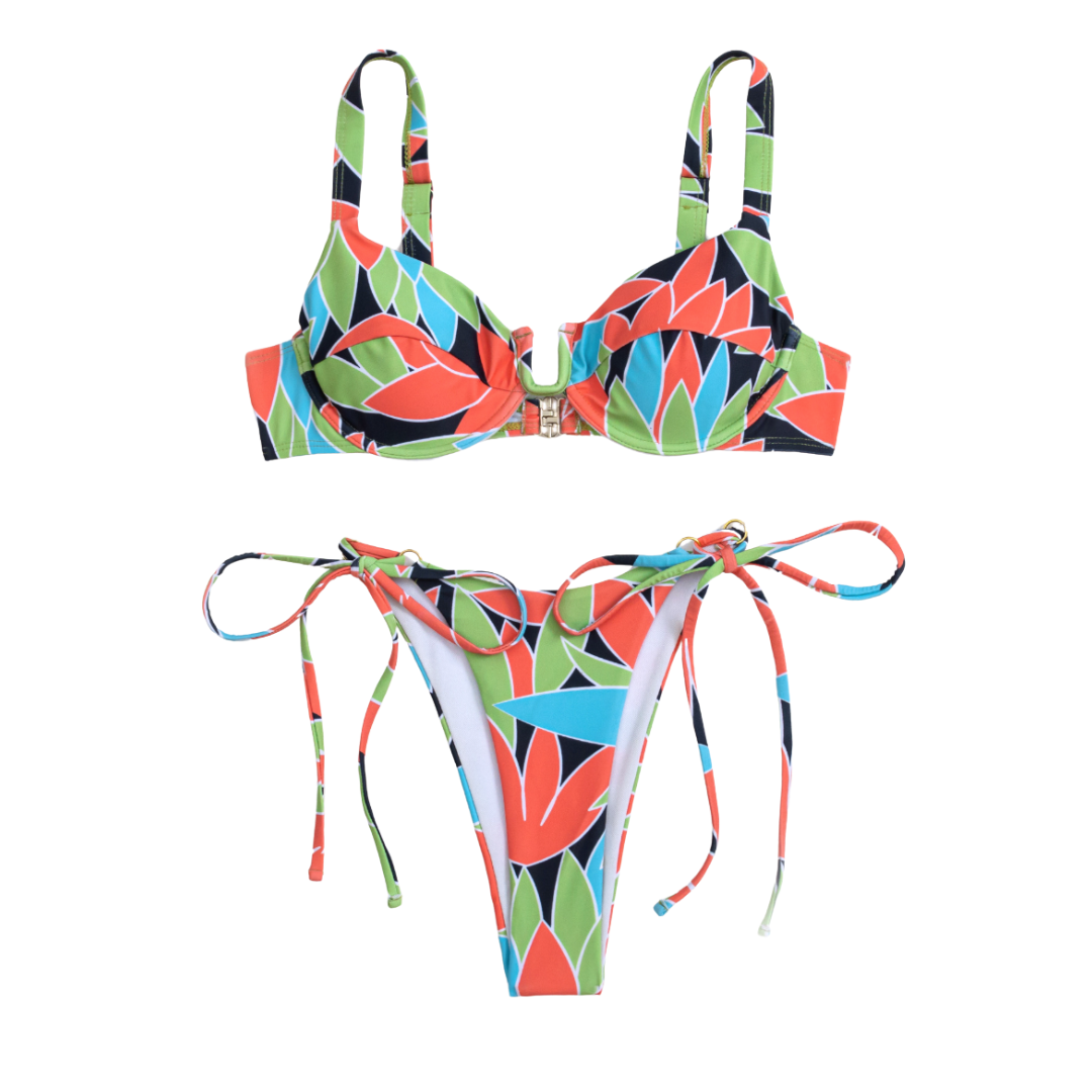 Print Underwire Bikini Set