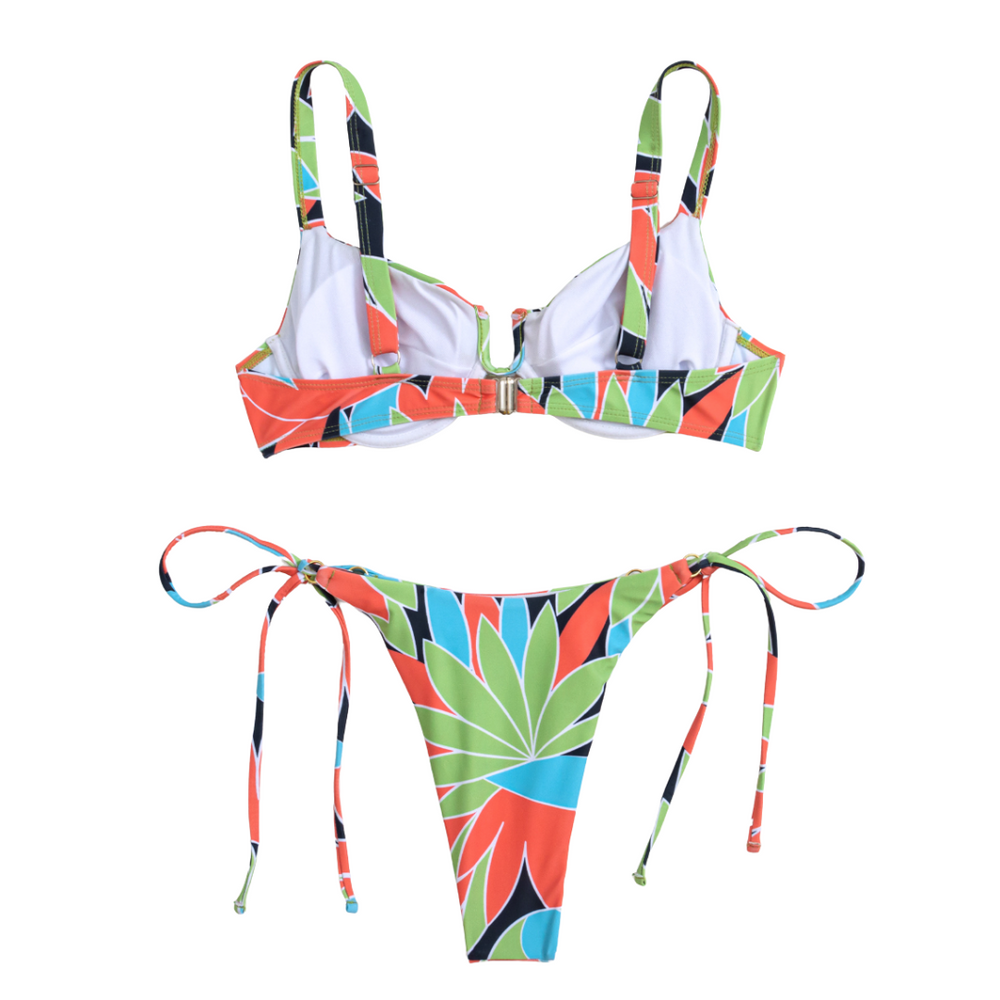 Print Underwire Bikini Set