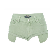  Exposed Pocket Ultra Short Frayed Hem Shorts