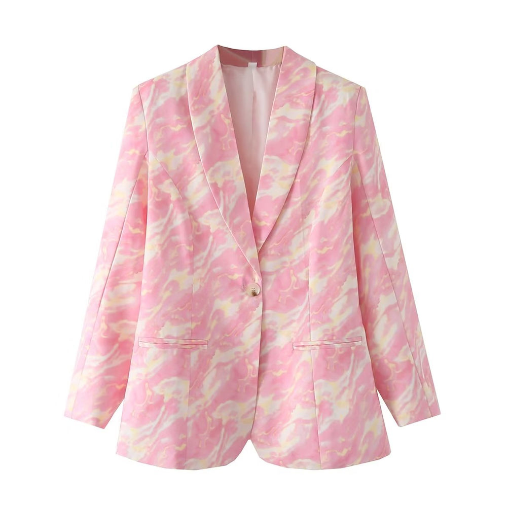 
                      
                        Abstract Pattern Lightweight Blazer
                      
                    