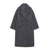 Double Breasted Loose Fitted Full Length Pea Coat