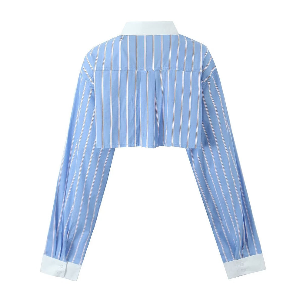 
                  
                    Long Sleeve Button Up Striped Top
                  
                