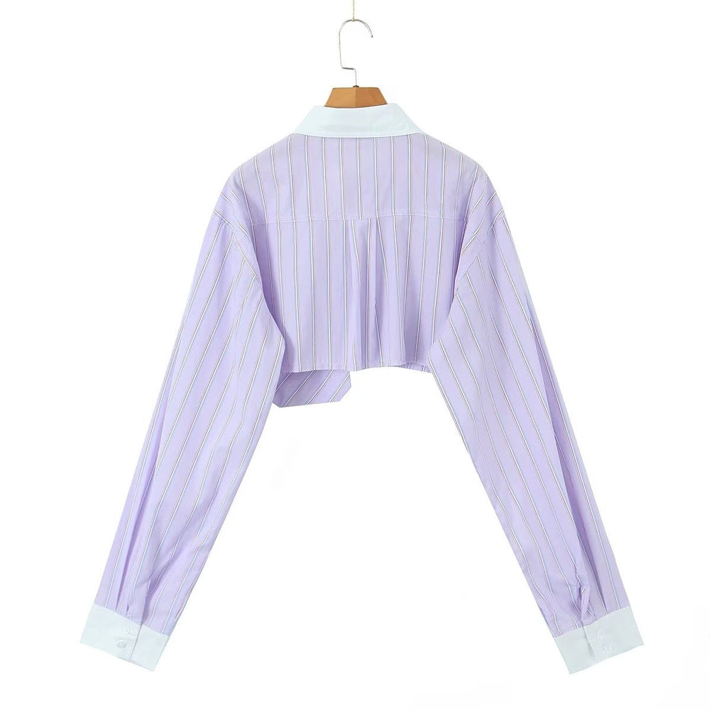
                  
                    Long Sleeve Button Up Striped Top
                  
                