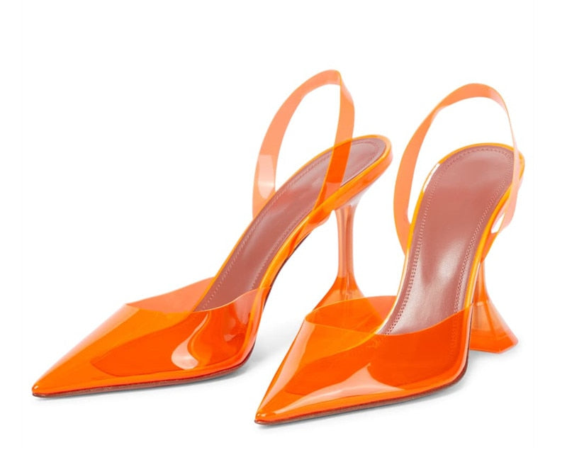 
                  
                    PVC Transparent Cone Heels
                  
                