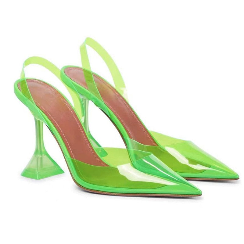
                  
                    PVC Transparent Cone Heels
                  
                