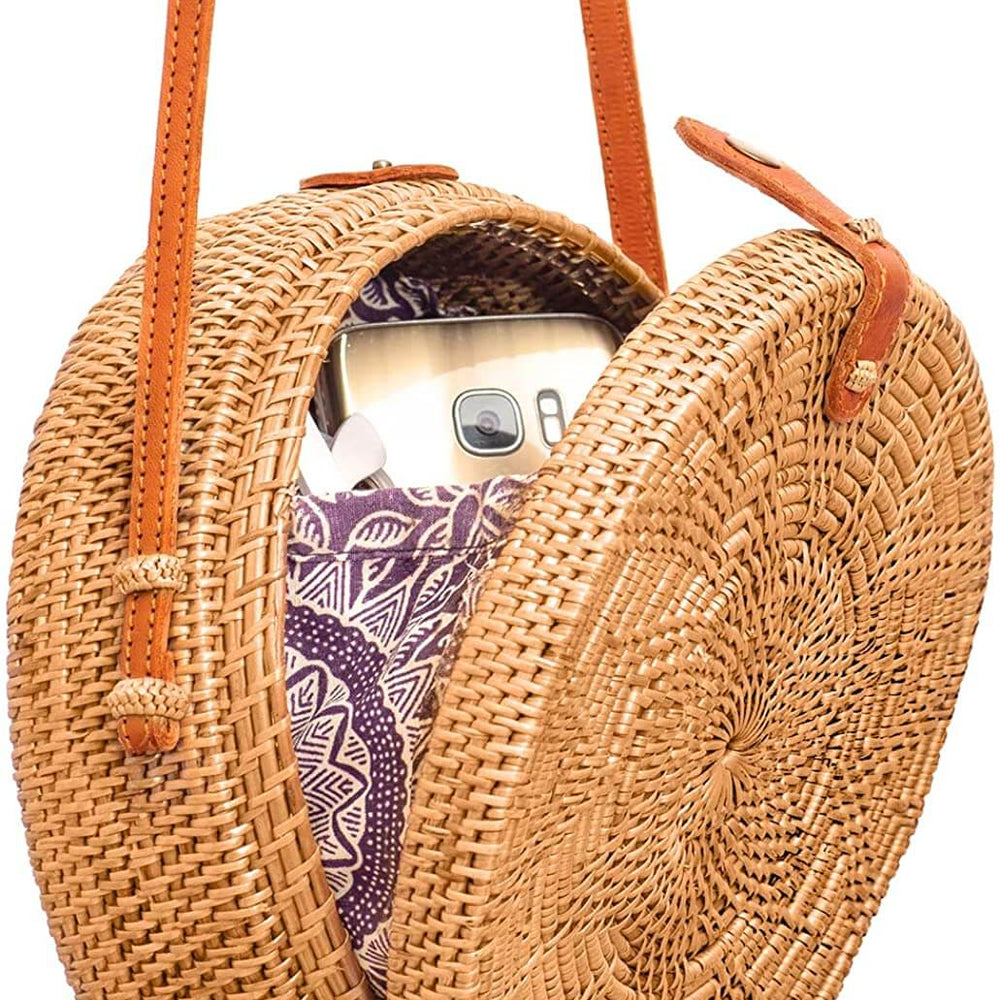 
                      
                        Handmade Woven Round Bag
                      
                    