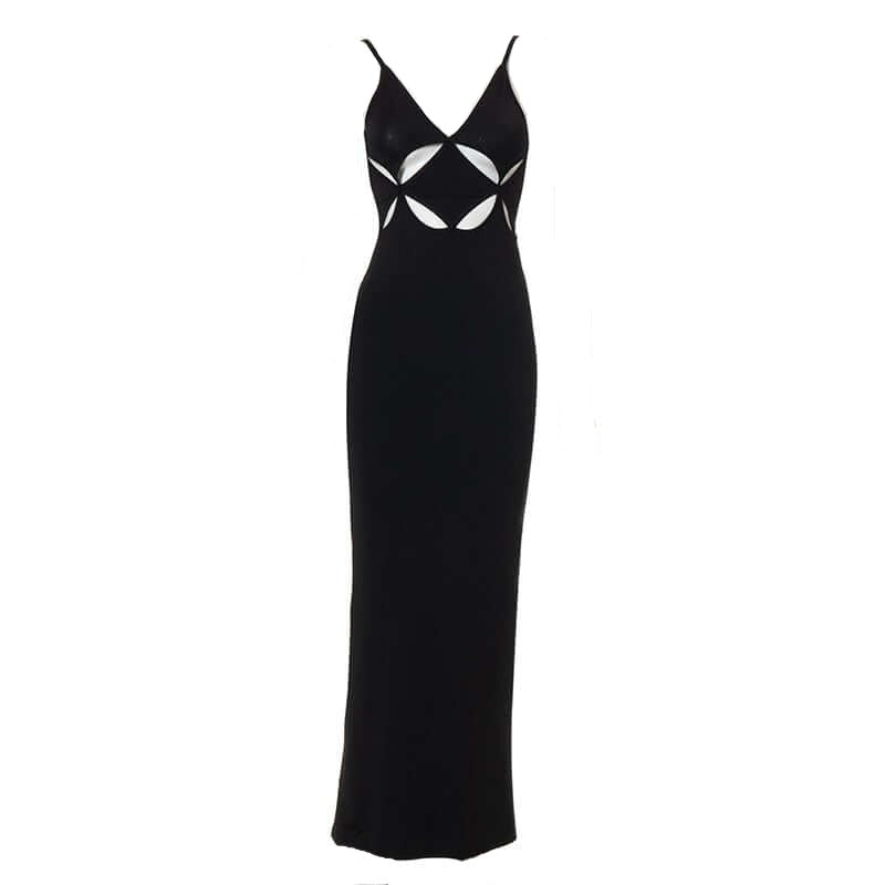 Geo Cutout Maxi Dress