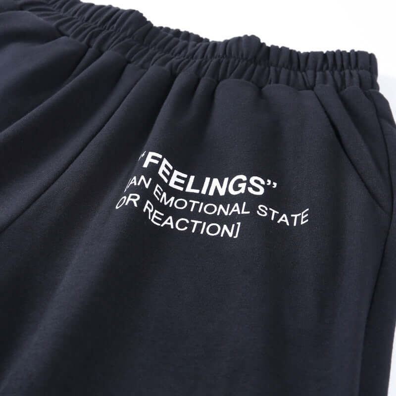 
                  
                    Feelings Print Sweatpants
                  
                
