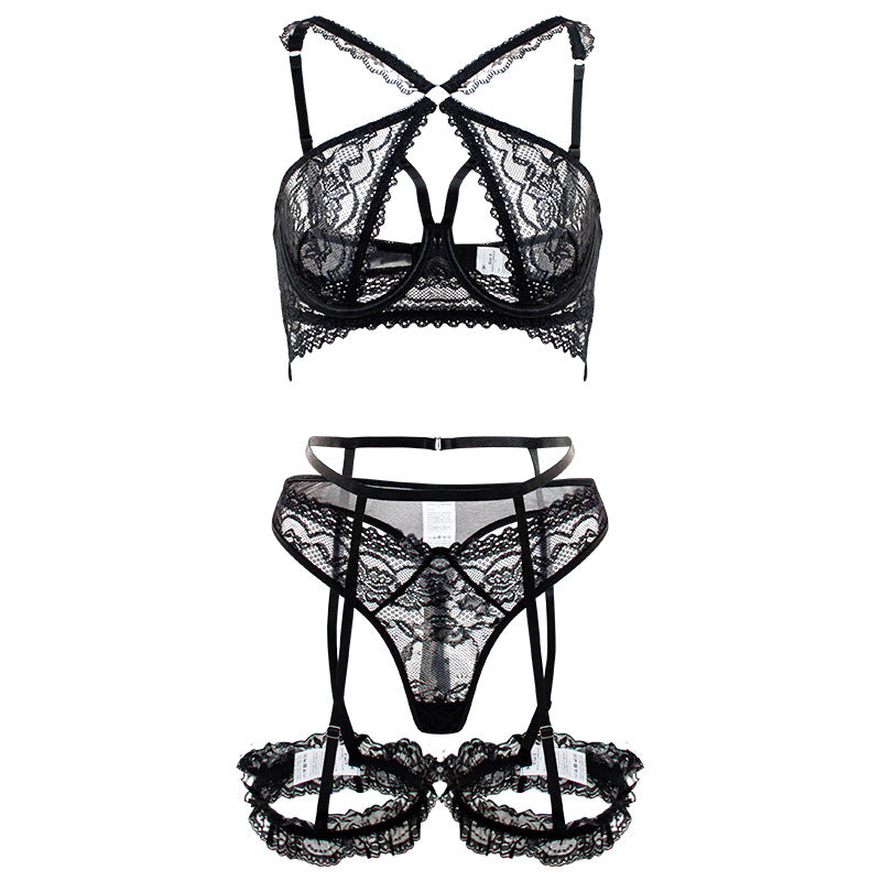 Cut Out Lace Lingerie Set