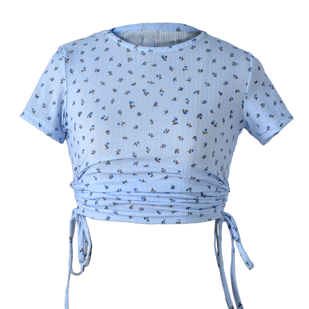 
                  
                    Drawstring Side Ruched Tee
                  
                