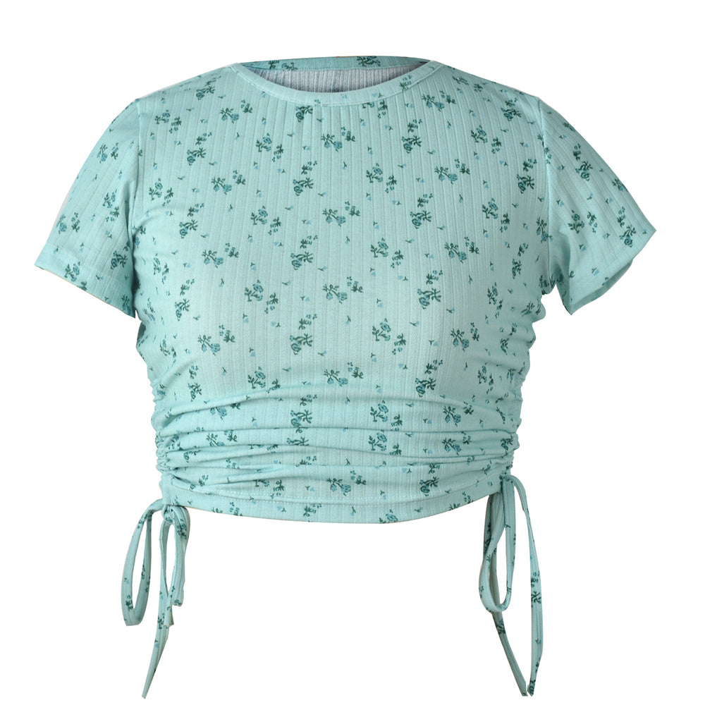 
                  
                    Drawstring Side Ruched Tee
                  
                
