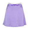 Tied Waist Satin Mini Skirt
