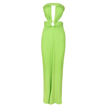  Strapless Cut Out Maxi Dress