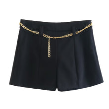  Low Rise Chain Belt Shorts