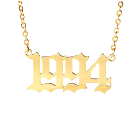 Chain Number Necklace