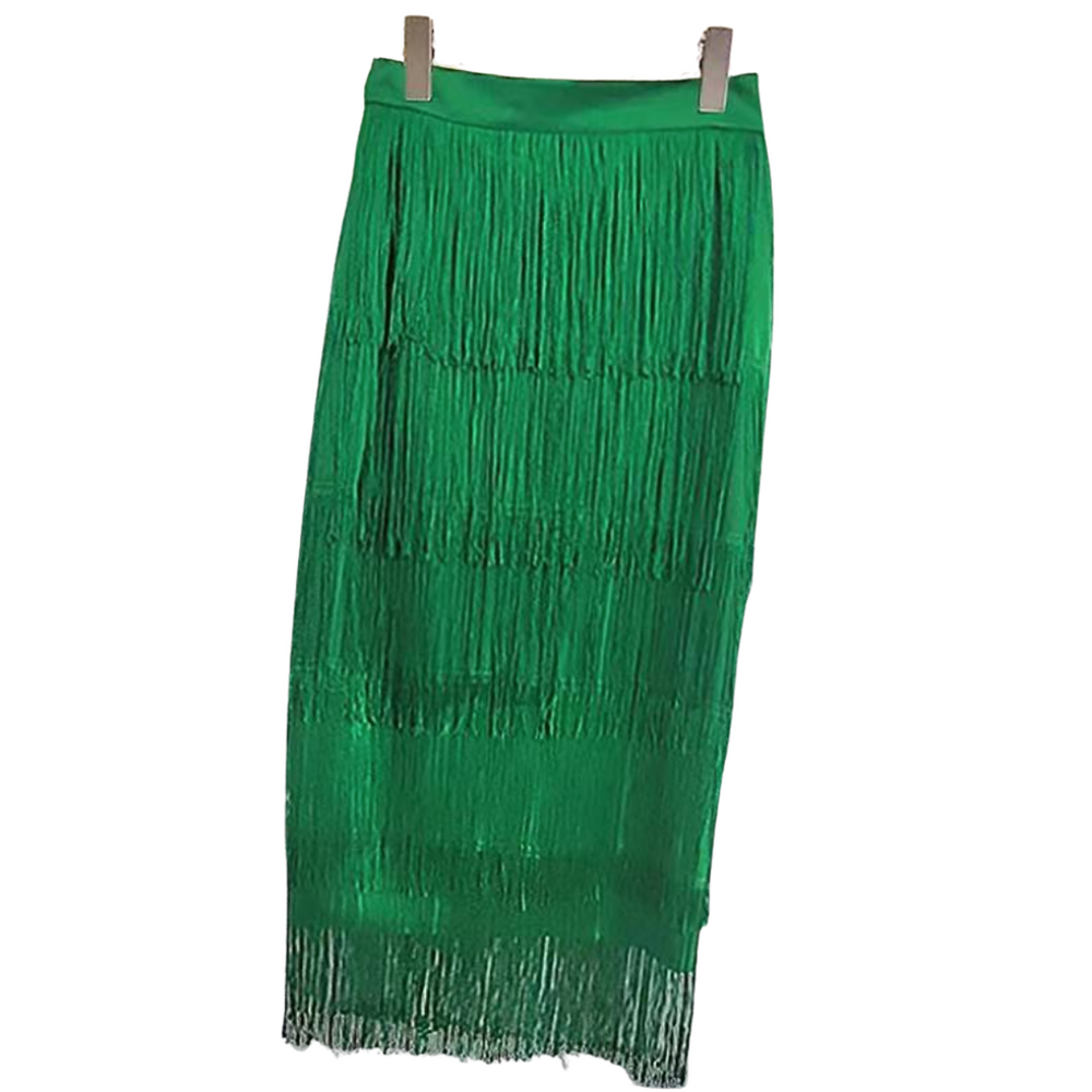 Fringe Bodycon Pencil Skirt