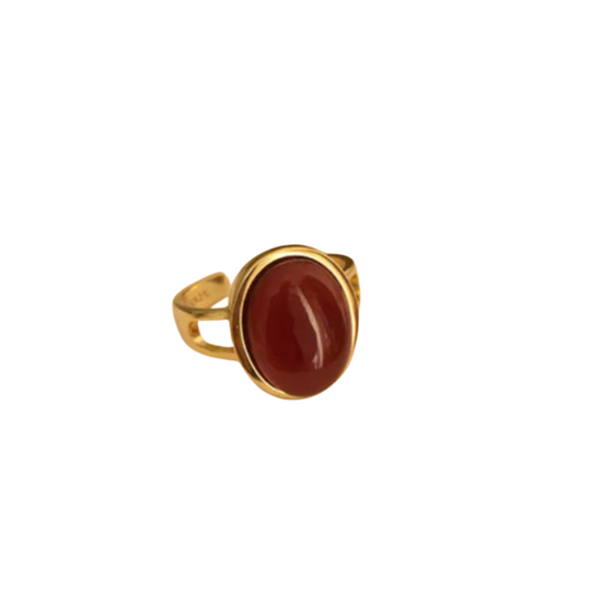 Oval Gemstone Ring