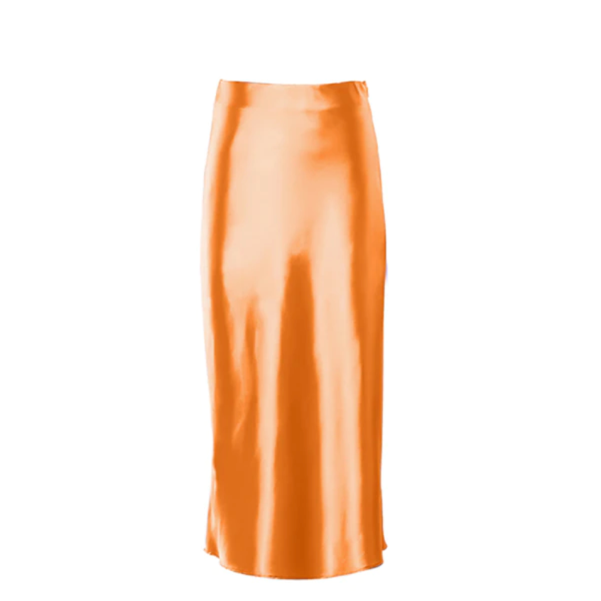 
                      
                        Satin Midi Skirt
                      
                    