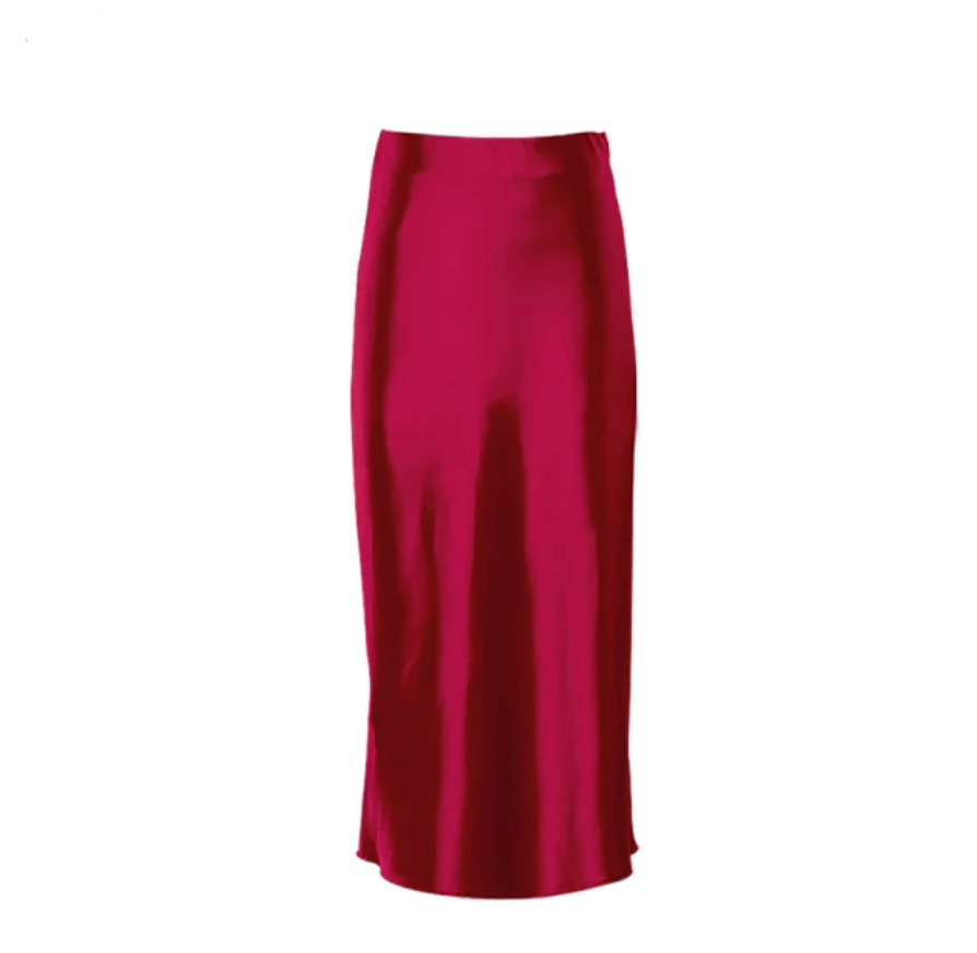 
                      
                        Satin Midi Skirt
                      
                    