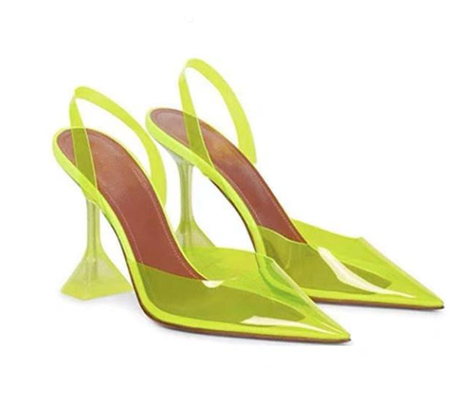 
                  
                    PVC Transparent Cone Heels
                  
                